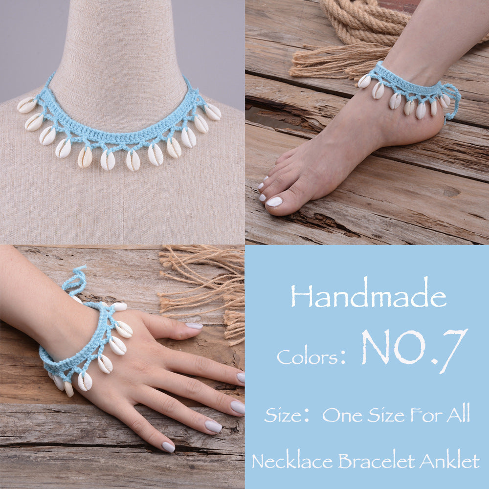Hawaiian Style Casual Necklace Handmade Shell Clavicle Necklace