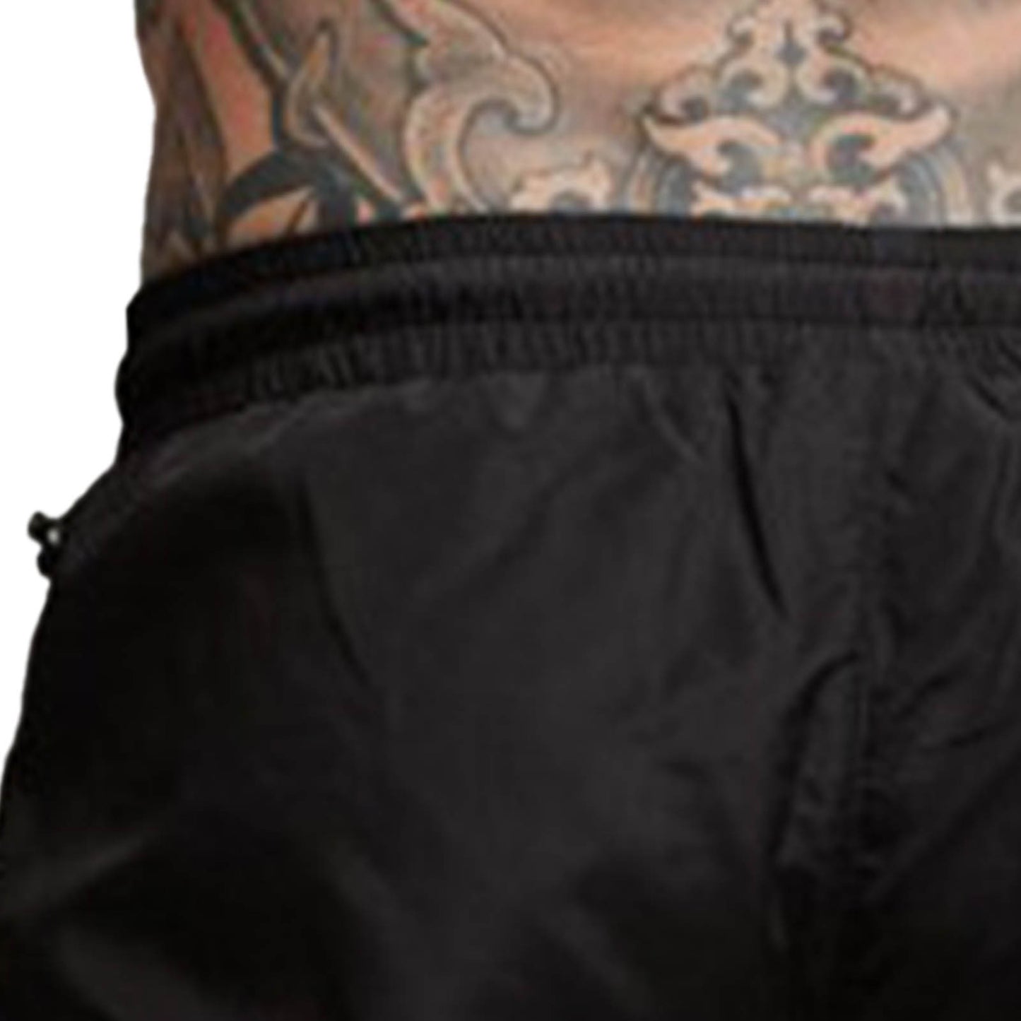 Men Gym Shorts Sweat Absorbing Breathable Quick Dry Workout Shorts with Side Pockets for Running Weightlifting Beach Black M